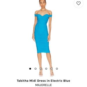 Majorelle Tabitha midi dress electric blue M